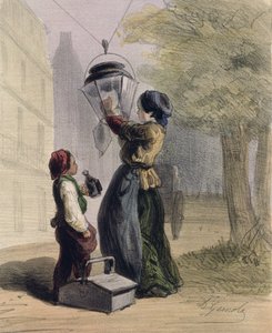 A lámpagyújtó, a Les Femmes de Paris-ból, 1841-42